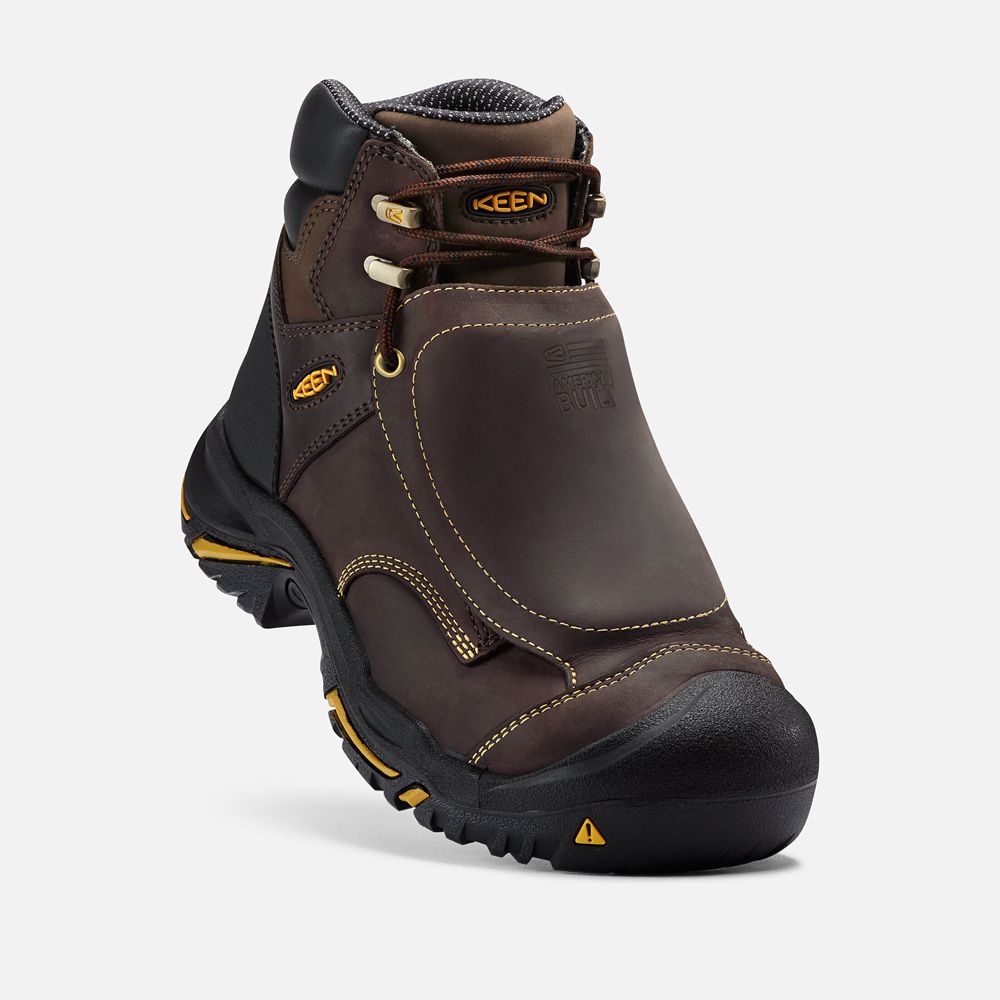 Botte de Travail Keen Homme Marron | Mt Vernon 6\" Met (Steel Toe) | UNVAX-1273